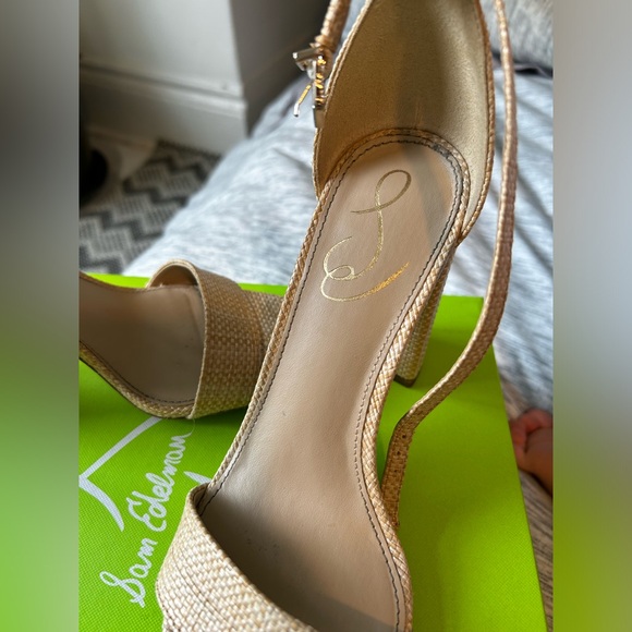 Sam Edelman YARO BLEACHED BEECHWOOD/BASKETWEAVE SHOE - Picture 5 of 7